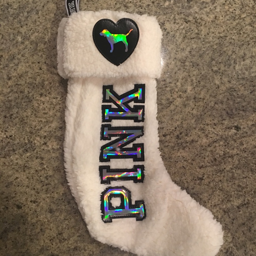 BRAND NEW Victoria's Secret PINK white stocking